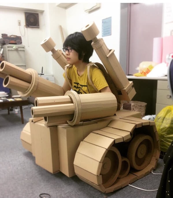 Super Creative Japanese Cardboard Artist Pushes The Boundaries Of Her Medium