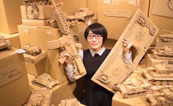 Super Creative Japanese Cardboard Artist Pushes The Boundaries Of Her Medium