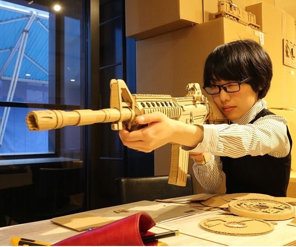 Super Creative Japanese Cardboard Artist Pushes The Boundaries Of Her Medium