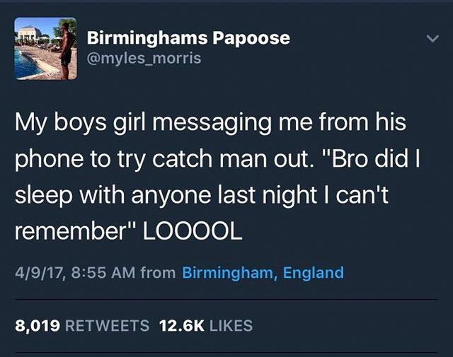 random royal society for the prevention of accidents - Birminghams Papoose My boys girl messaging me from his phone to try catch man out. "Bro did | sleep with anyone last night I can't remember" Looool 4917, from Birmingham, England, 8,019