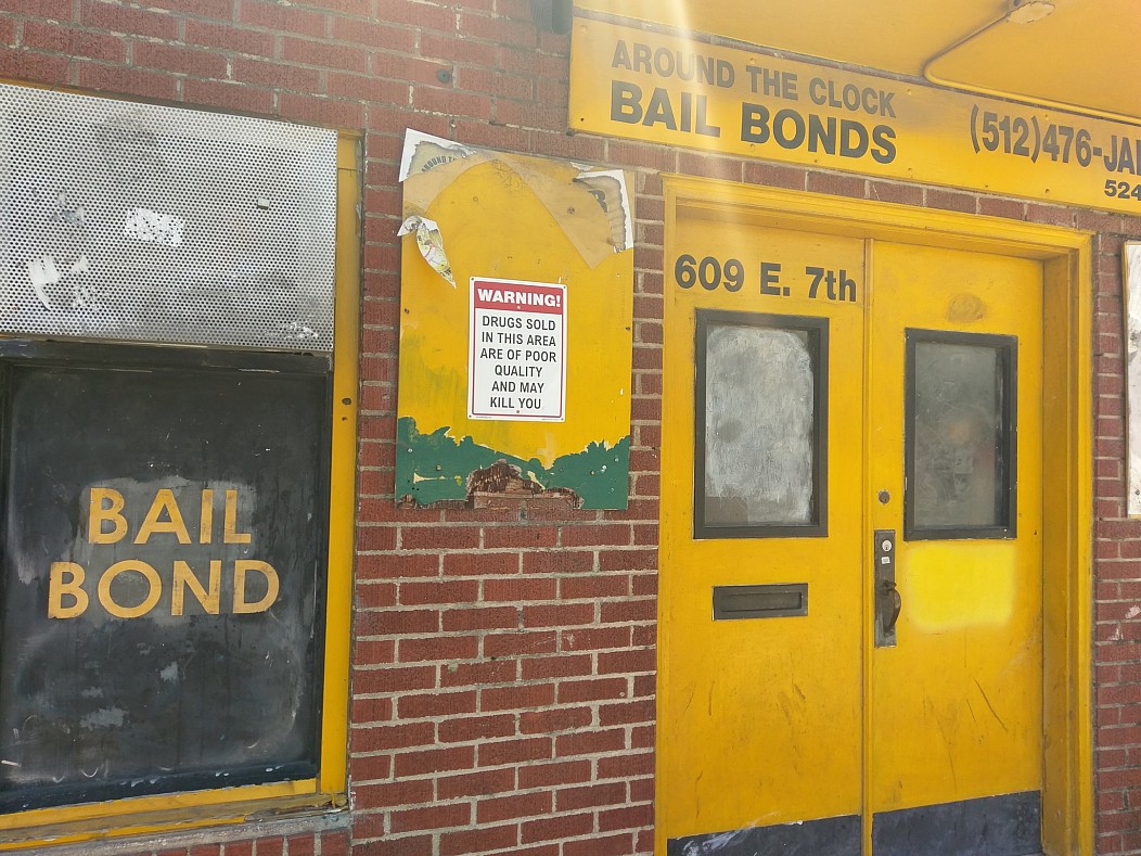 wall - Around The Clock Bail Bonds 1476.Ja 524 609 E. 7th Warning! Drugs Sold In This Area Are Of Poor Quality And May Kill You Bail Bond