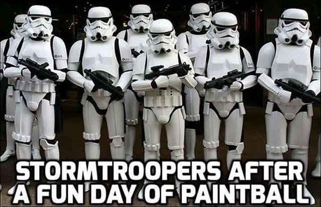 random pic stormtroopers paintball - Stormtroopers After "A Fun Day Of Paintballs