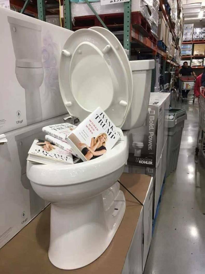 random pic ivanka trump book in toilet - Bold. Power Ef Kohler Ivk Trump Women Who Work pg