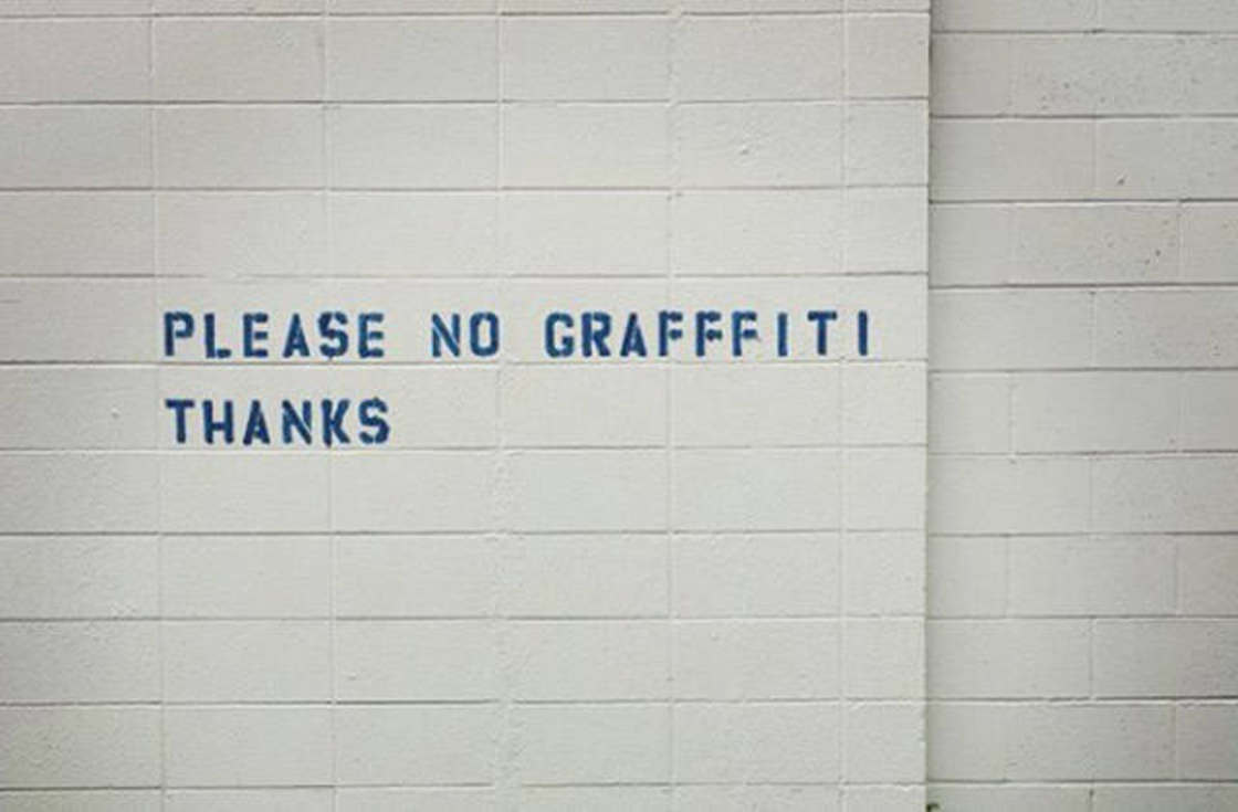 wall - Please No Grafffiti Thanks