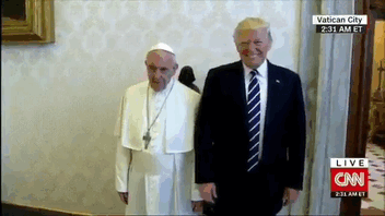 trump and pope hand - Vatican City 2.31 Am Et Live Cnn
