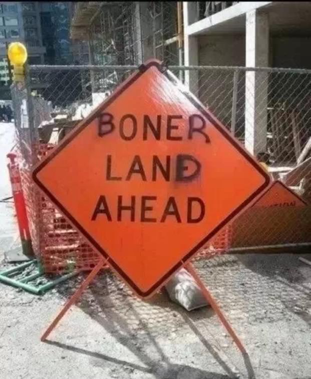 one lane ahead - Boner Land Ahead
