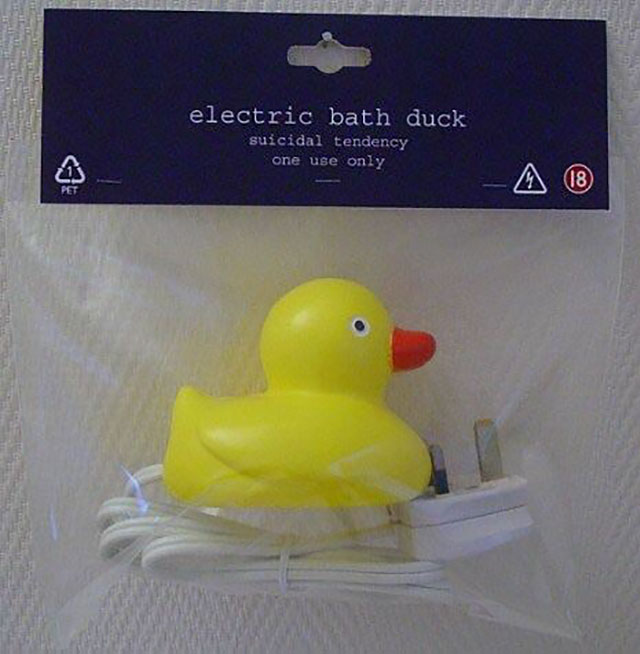 electric rubber duck - electric bath duck suicidal tendency one use only A 18