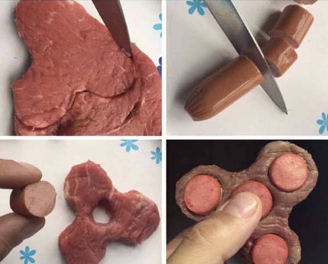 fidget spinner meat