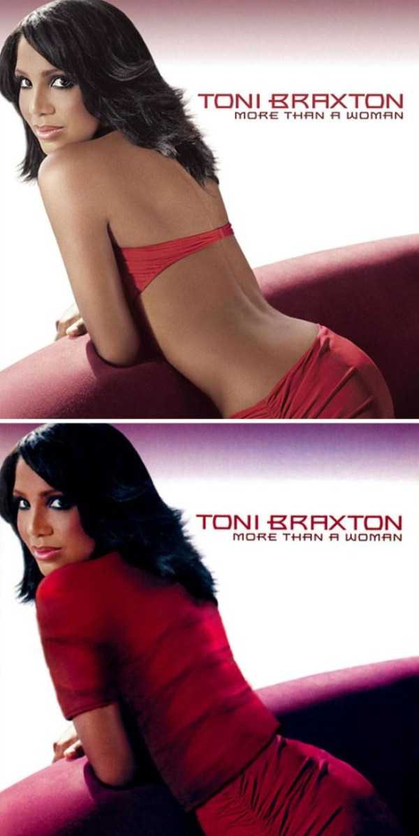 Toni Braxton album as it appeared world wide VS in the middle east