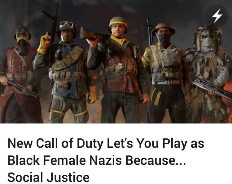 random pic call of duty ww2 all divisions - New Call of Duty Let's You Play as Black Female Nazis Because... Social Justice