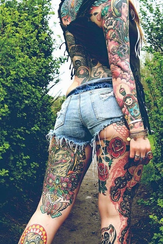 girl tattoo