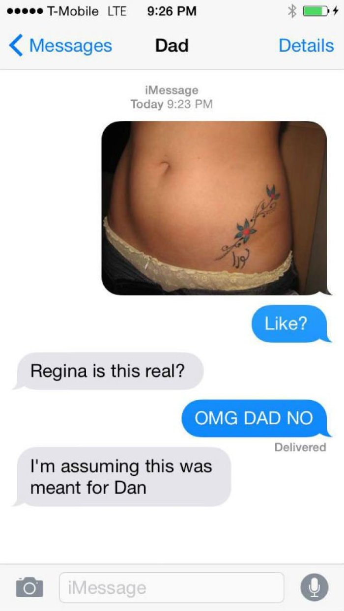 Nudes sent to wrong person