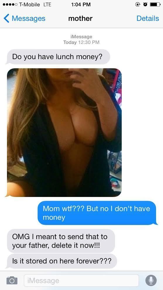 21 Scandalous Girls That Sent Personal Pics To The Wrong Num. sexting mom -...