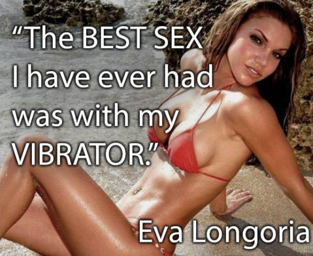 Quote by Eva Longoria about how she likes toys better than men.