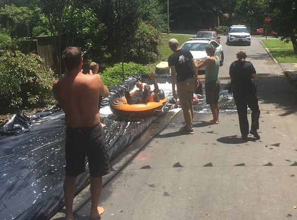 Neighbors Call Cops For Kids Playing On Slip and Slide