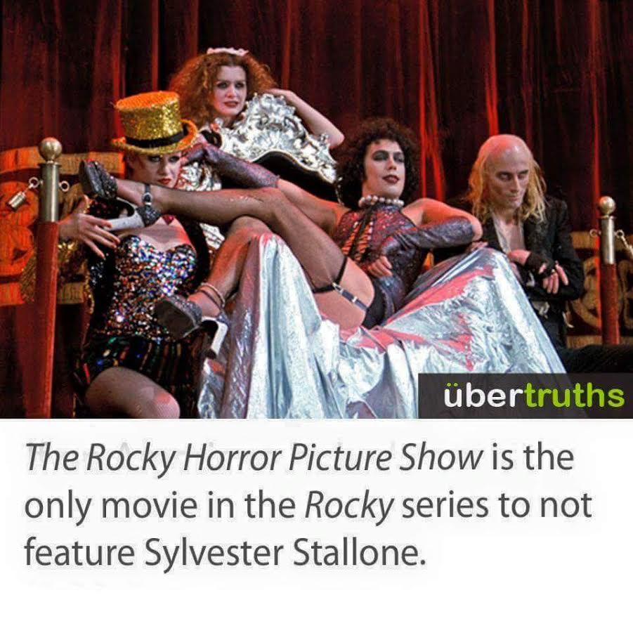 rocky horror picture show - bertruths The Rocky Horror Picture Show is the only movie in the Rocky series to not feature Sylvester Stallone.