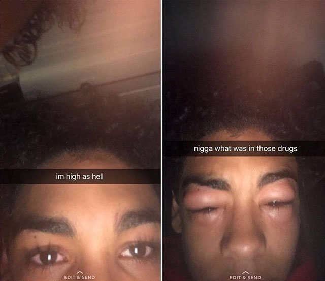 nigga reaction - nigga what was in those drugs im high as hell Edit & Send Edit & Send