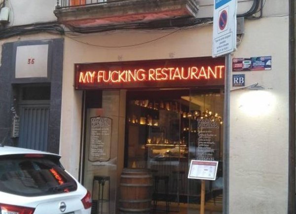 Restaurant that was named whatever the guy wanted to name it.