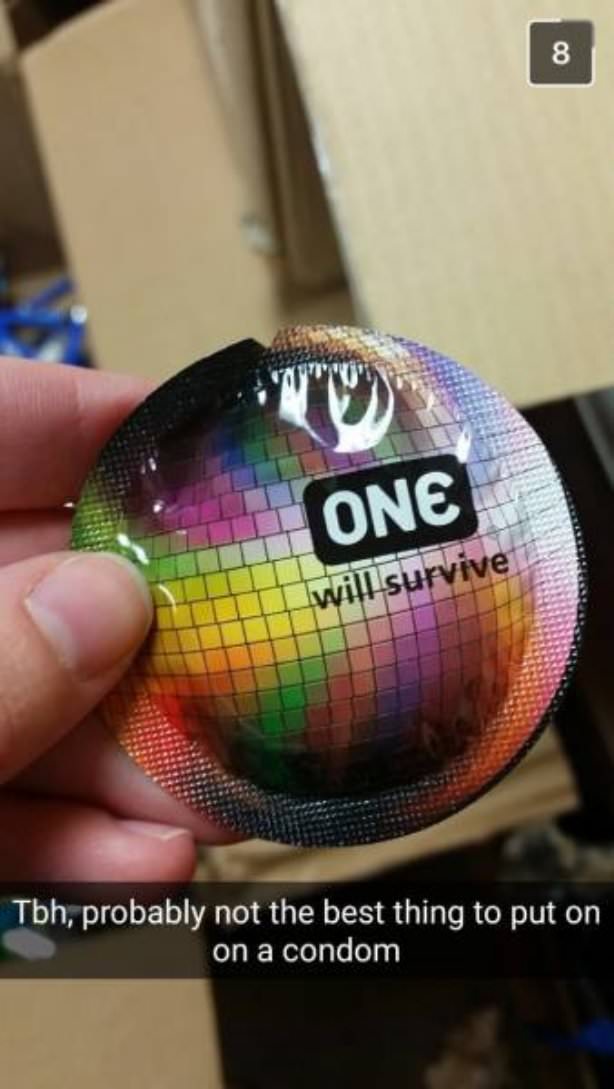 ball - One vill survive Tbh, probably not the best thing to put on on a condom