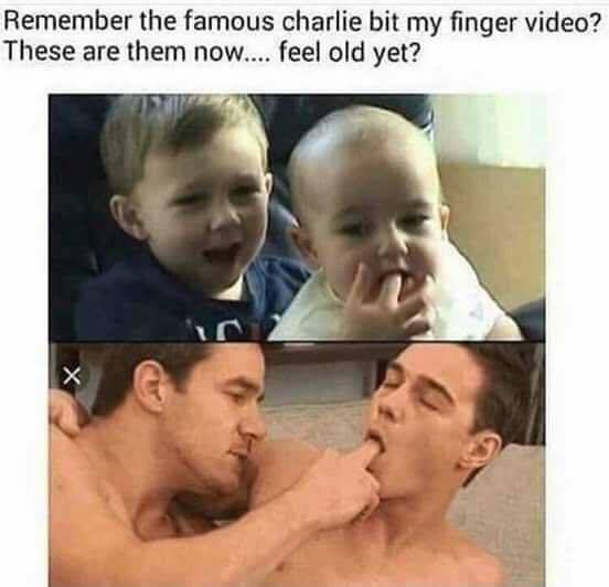 charlie bit my finger now meme - Remember the famous charlie bit my finger video? These are them now.... feel old yet?