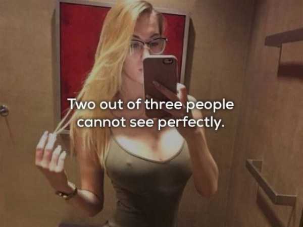Human body - Two out of three people cannot see perfectly.