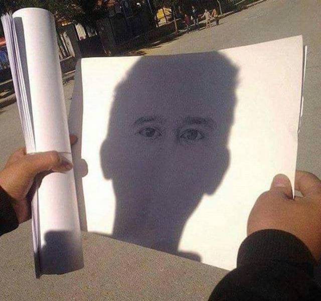 optical illusion person