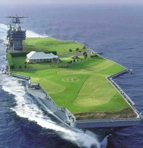aircraft carrier golf course