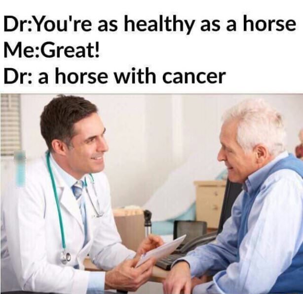 healthy as a horse with cancer - DrYou're as healthy as a horse MeGreat! Dr a horse with cancer