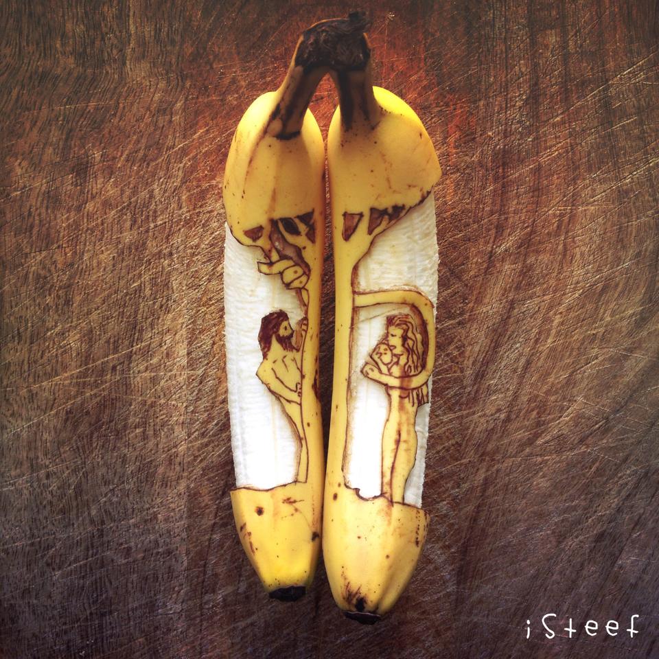 banana carvings - i Steef
