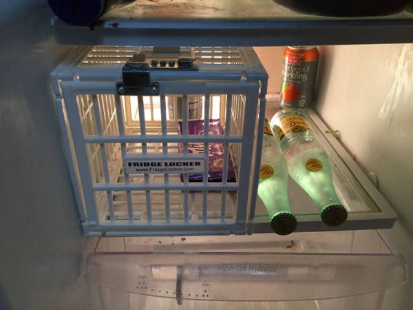 Locked cage in the fridge