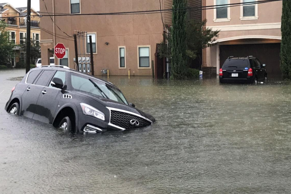 Infiniti SUV did not fair well against Hurricane Harvey