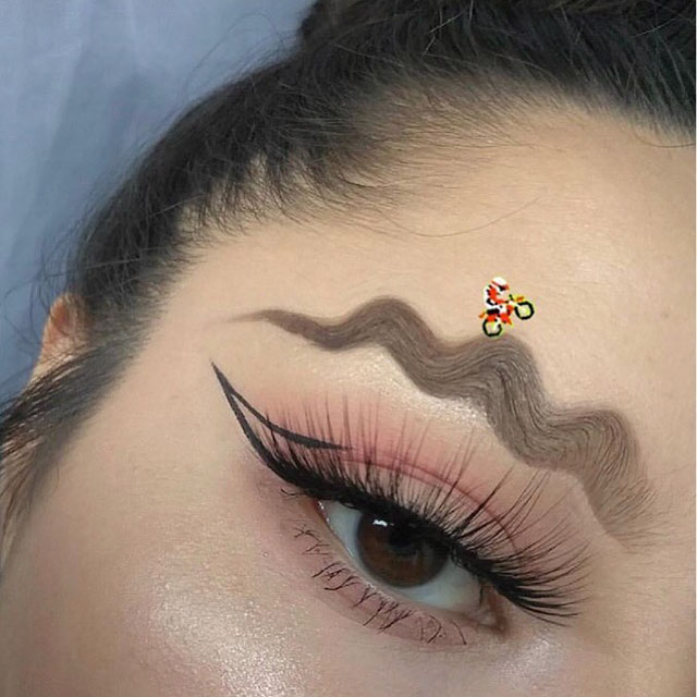 wavy brows