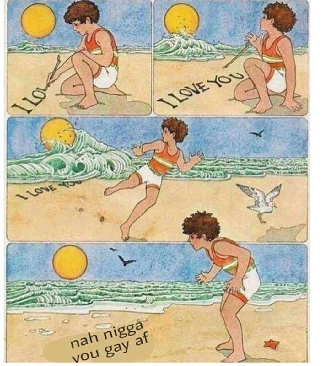 ur a faget beach - nah nigga vou gay at