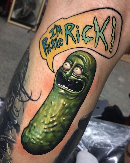 tatuaje pickle rick