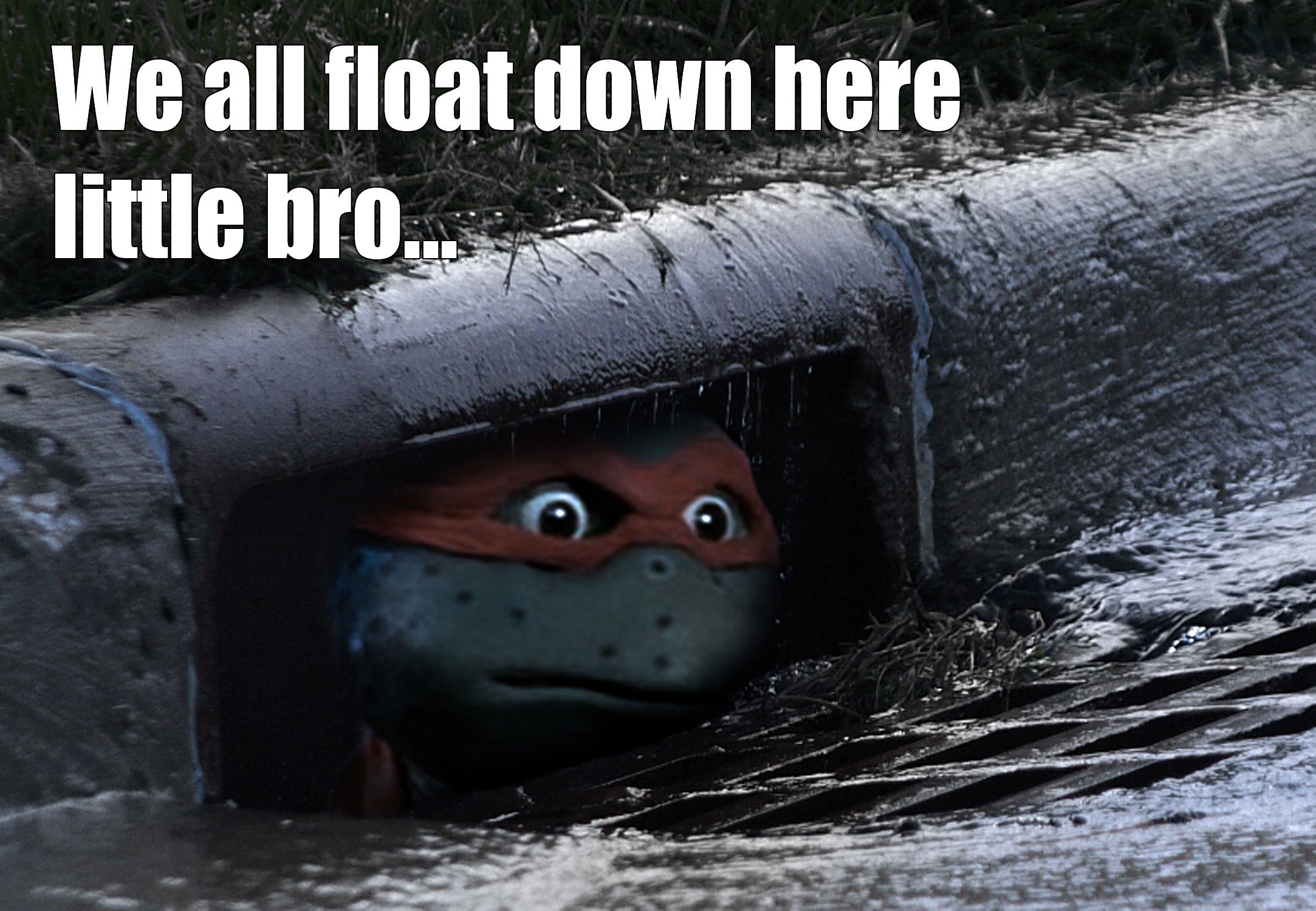 TMNT meme about the sewers