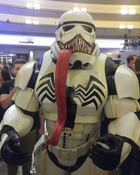Angry and morphed version of a Imperial Trooper on steroids.