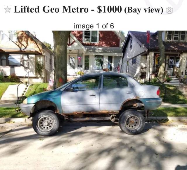 off roading - Lifted Geo Metro $1000 Bay view image 1 of 6