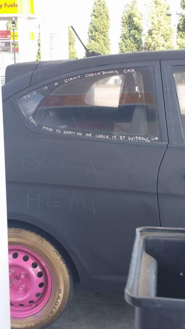 vehicle door - y Fuels Chalk Board Car Giant Cha A iS is S This Feel Free To W To Draw On Me Chalk 15 By Wiyers