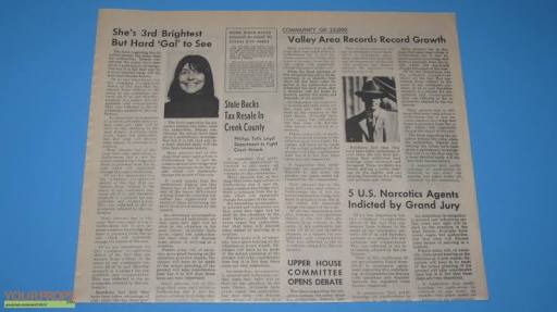 This recurring newspaper prop in movies and sitcoms is a film prop used by producers when they want to show an actor reading a newspaper. A company called Earl Hays sells these newspapers, which cost just $15 each.