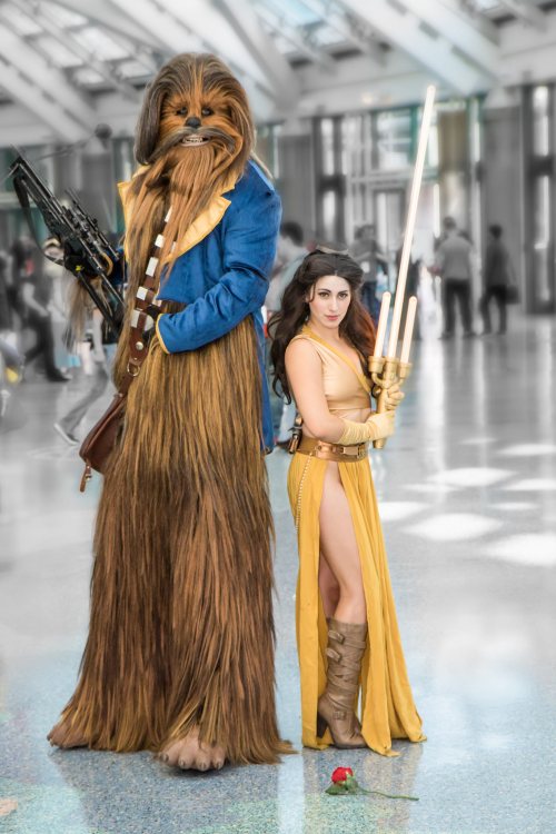 Jedi Belle and Wookiee Beast