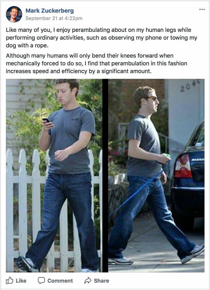 These "Fake" Zuckerberg Post Are Disturbingly Funny