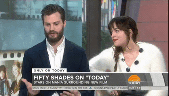 matt lauer 50 shades gif - Only On Today Fifty Shades On "Today Stars On Mania Surrounding New Film Today Boily Sunnt With The Mountain Preot 25