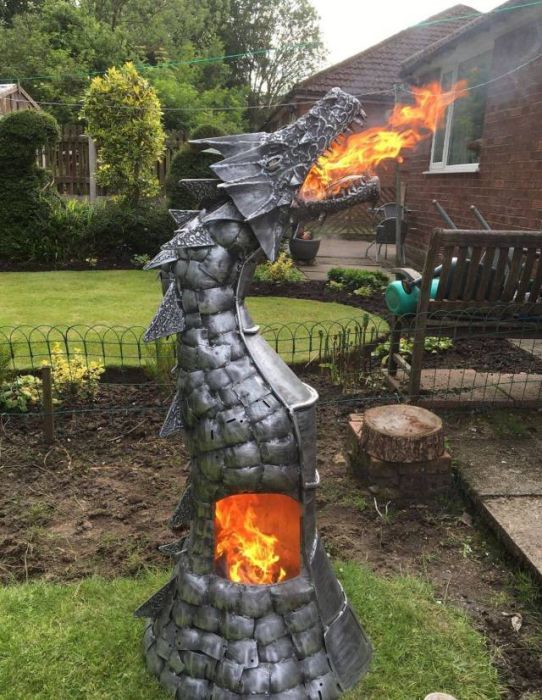 fire breathing dragon wood burner