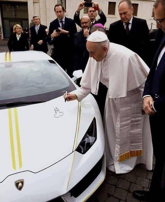 pope lamborghini penis