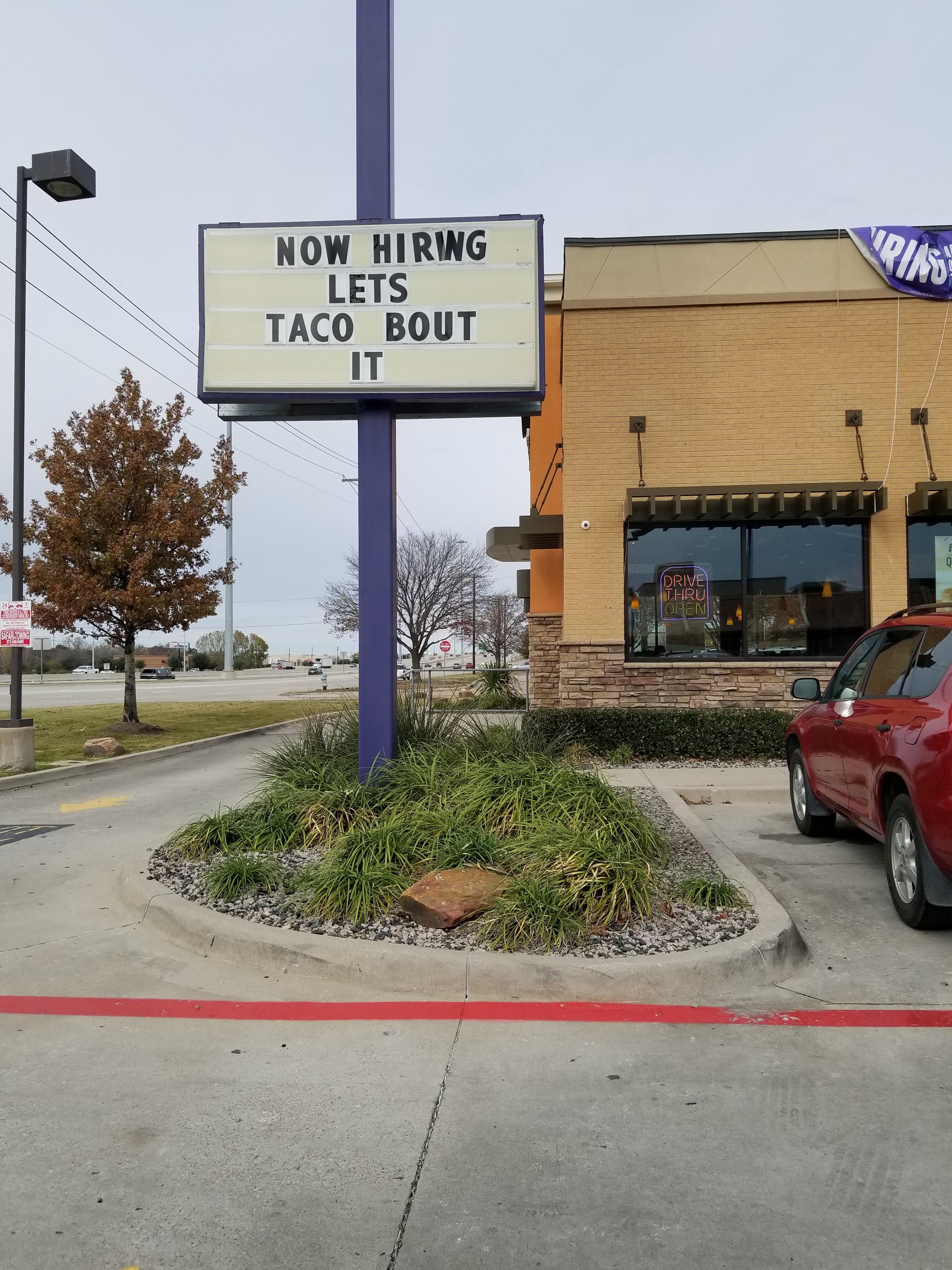 random pic lane - Now Hirwg Lets Taco Bout