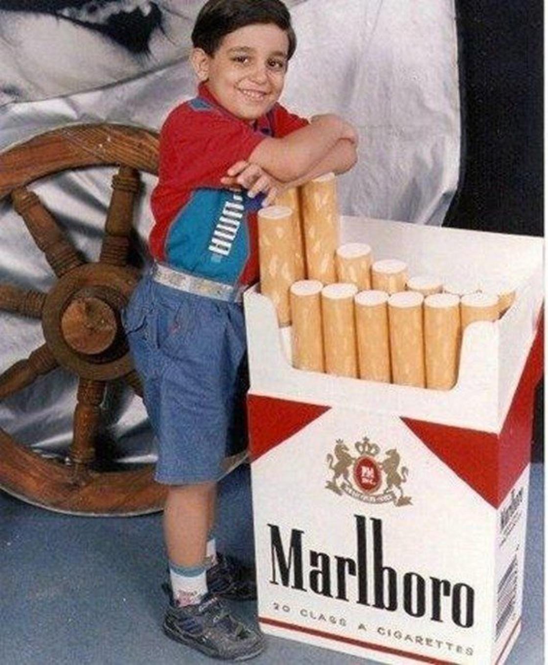 kid with marlboro - Marlboro 20 Cuace A Cigarette