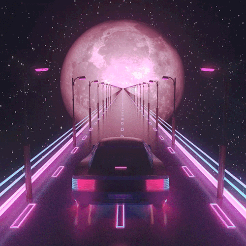remarkable image of 80s synthwave gif -