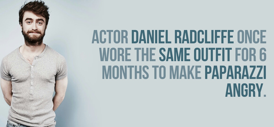 t shirt - Actor Daniel Radcliffe Once Wore The Same Outfit For 6 Months To Make Paparazzi Angry.