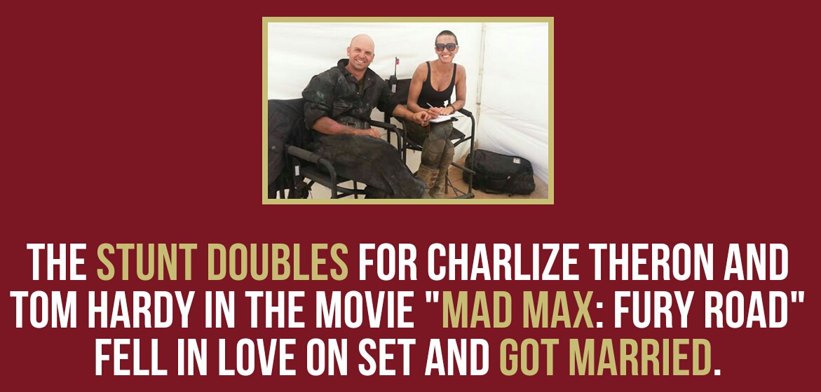 walker art center - The Stunt Doubles For Charlize Theron And Tom Hardy In The Movie "Mad Max Fury Road" Fell In Love On Set And Got Married.