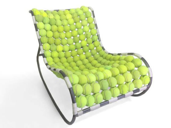 chair made from balls